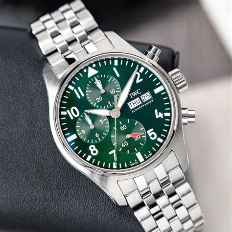 iwc chrono pilot regulations|IWC pilot chronograph 41mm green.